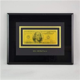 Настенное панно с банкнотой 100$ 