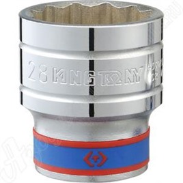 Головка торцевая стандартная двенадцатигранная 1/2", 13 мм, KING TONY, 433013M