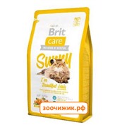 Сухой корм Brit Care Cat Sunny Beautiful Hair для кошек, для ухода за кожей и шерстью 400гр