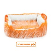 Лежак (Zoo-M) "YETI Orange" Колыбель №1  с ручкой и подушкой (46*35*15)