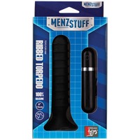 Menzstuff Ribbed Torpedo Black, 13 см
Анальный вибратор с ребристой поверхностью