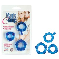 California Exotic Magic C-rings, синий
Набор из трех эрекционных колец