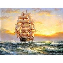 Картина для рисования по номерам "Парусный корабль" арт. GX 21127