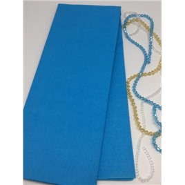 Бумага крепированная 50х250см. арт. RLN022 (ярко-голубой)