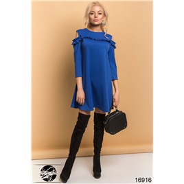 Платье с вырезами на плечах