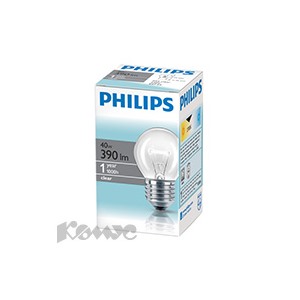 Электрич.лампа Philips шарик/прозрачная 40W E27 CL/P45 (10/100)