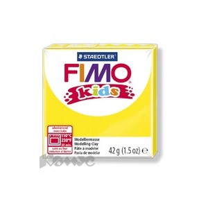 Глина полимерная желтая,42гр,FIMO,kids,8030-1