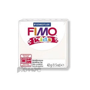 Глина полимерная белая,42гр,FIMO,kids,8030-0