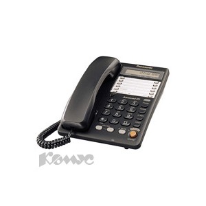 Телефон Panasonic KX-TS2365RUB чёрный,память 30 ном.