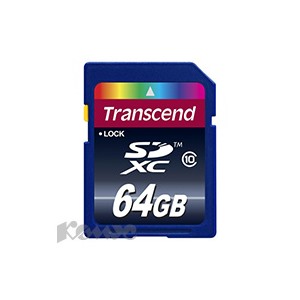 Карта памяти Transcend SDXC 64GB Class 10 (TS64GSDXC10)