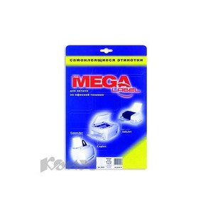 Этикетки самоклеящиеся MEGA LABEL d=117 мм для CD / 2 шт. на листе А4 (25л./уп.)