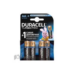 Батарея DURACELL АА/LR6-4BL TURBO Max бл/4