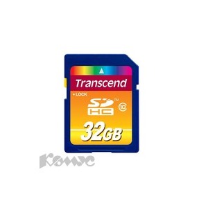 Карта памяти Transcend SDHC 32GB Class10(TS32GSDHC10)