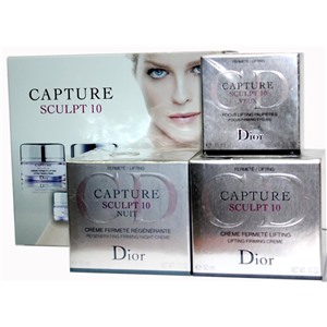 Косметический набор антивозрастных кремов для лица Christian Dior "Capture Sculpt 10" 3 в 1