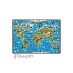 Карта мира для детей Настольная