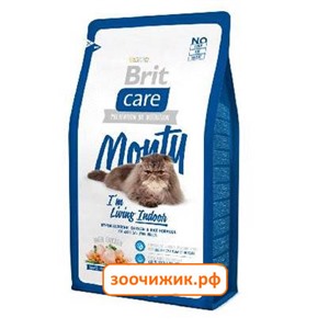 Сухой корм Brit Care Cat Monty Indoor для кошек, живущих в квартире 2кг