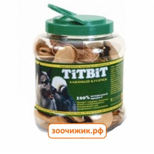 Лакомство TiTBiT для собак чипсы говяжьи - банка пластиковая (4.3л)