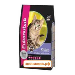 Сухой корм Eukanuba Kitten для котят курица+ливер (2 кг) (5466)