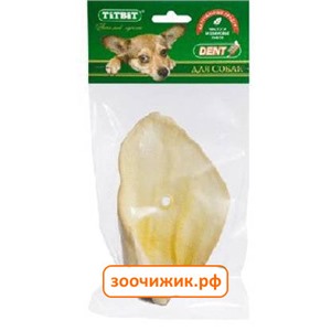 Лакомство TiTBiT для собак ухо говяжье 1 (мягкая упаковка)