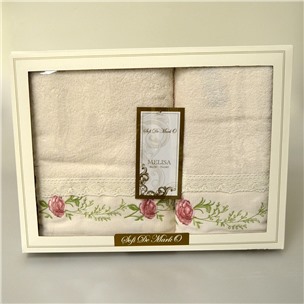 MELISA (крем) 50x90-70х140 см Комп. Махровых пол