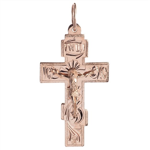 Крест золотой № 130-090-40, золото 585°