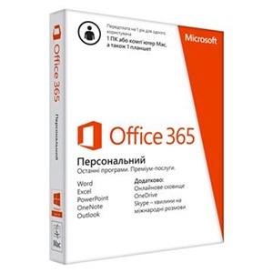 Microsoft® Office 365 Personal 32-bit/x64 All Languages Subscription Emerging Market Online Product Key License 1 License Central / Eastern Europe Onl (QQ2-00004)
