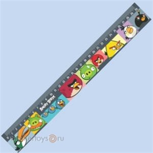 Линейка пласт. 30см Angry Birds 84497