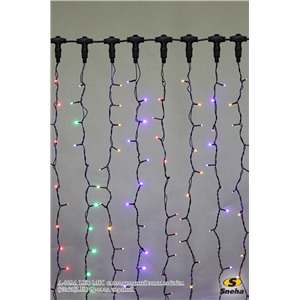  Sneha A-009A LED MIX  светодиодный занавес 2x2м (25x20)LED провод черный