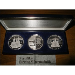Набор монет - медалей Олимпиада Москва 1980