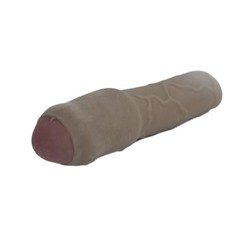 Насадка на член CyberSkin 3 inch Xtra Thick Uncut Transformer Penis Extension - 19,6 см.