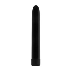 Чёрный вибратор Super Vibe - 17,5 см.