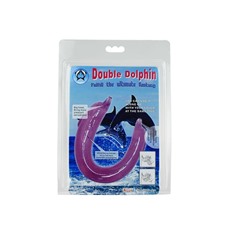 Двойной фаллоимитатор Dolphin фиолетовый BI-040002PUR