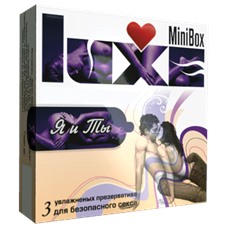 Презервативы классические Я и Ты MiniBox - Luxe, 3 шт.