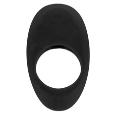 Чёрное эрекционное виброкольцо Lust Vibrating Cock Ring