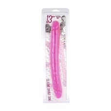Фаллоимитатор двухголовый DOUBLE DONG PINK CLEAR SOFT 06-214SC