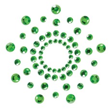 Зеленые наклейки на грудь Mimi Bijoux
