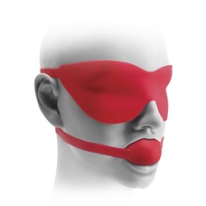 Маска и кляп FF ELITE BALL LARGE RED 454615PD