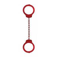 Металлические красные оковы Pleasure Legcuffs