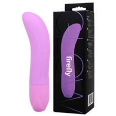 Фиолетовый вибромассажер для стимуляции G-spot - 13 см.