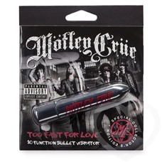 Серебристая вибропуля Motley Crue Too Fast for Love