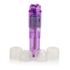 Стимулятор с насадками Dr. Laura Berman Athena Waterproof Mini-Massager - 10 см.