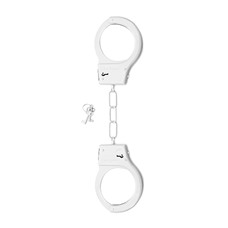 Металлические наручники SHOTS TOYS White SH-SHT347WHT