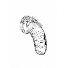 Мужской пояс верности №4 Transparent 4.5 Inch SH-MCG004TRA