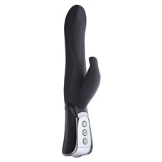 Чёрный вибратор VIBE THERAPY JUBILATION  - 23 см.
