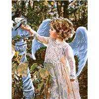 Картина для рисования по номерам "Ангел и птичка" арт. GX 8961 m