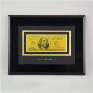 Настенное панно с банкнотой 100$ 