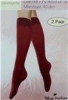 Гольфы женские dunkelrot 2 пары 40 den Blue Motion