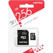 Карта памяти MicroSDXC_256 Gb SmartBuy class 10  SB256GBSDCL10-01