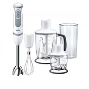 Блендер BRAUN MQ 5045  WH Aperitive  750 Вт, нож из нерж.стали, 2изм., венчик, стакан