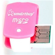 Карт-ридер USB2.0 Reader SmartBuy SBR-706-P розовый microSD/microSDHC